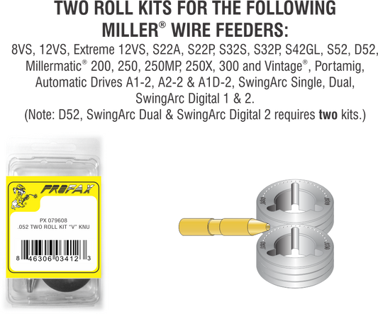.023/.025 OLD STYLE TWO ROLL KIT    Part # 087-131