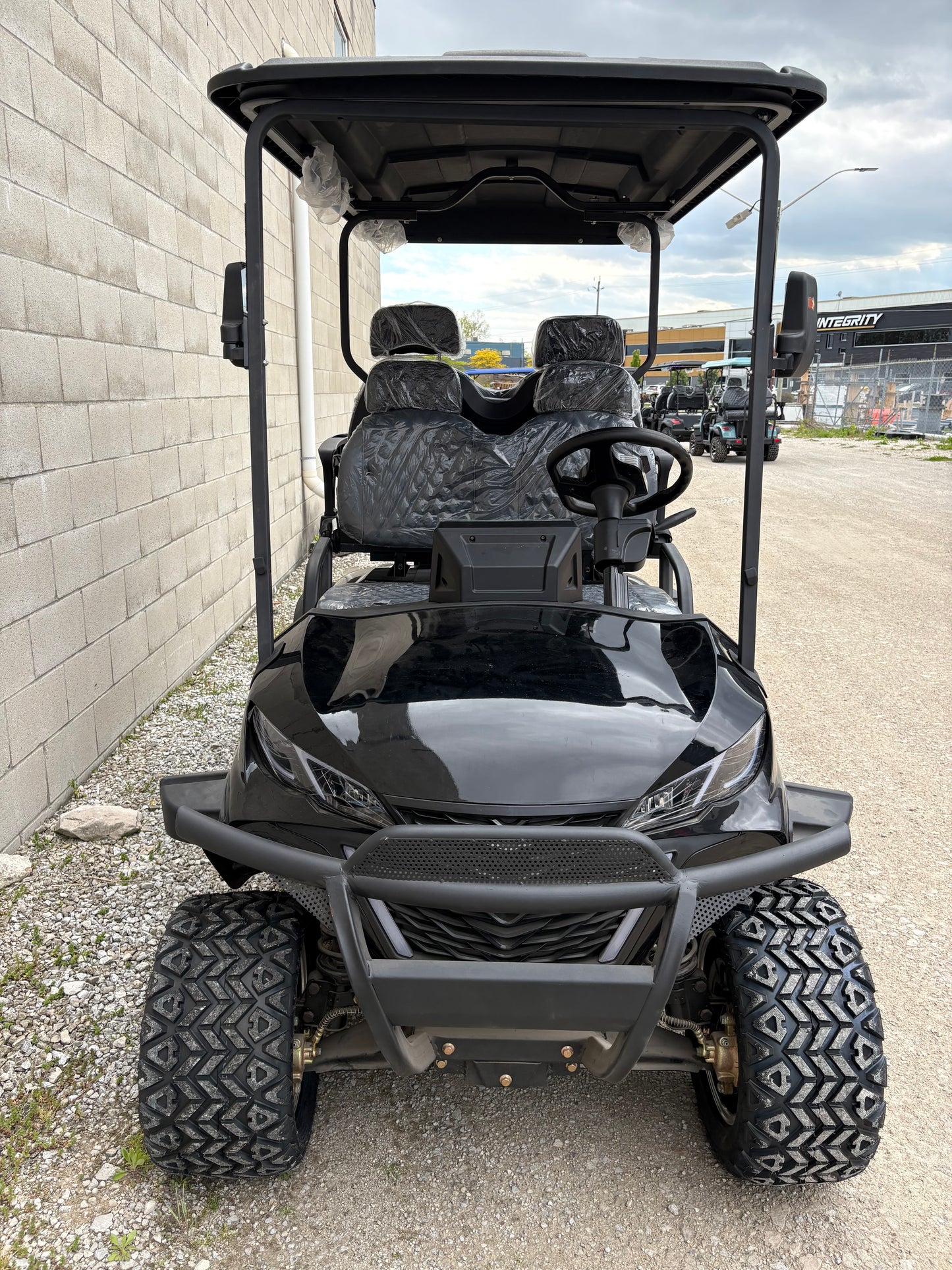 Electric Golf Cart - 2+2 Seat - Black