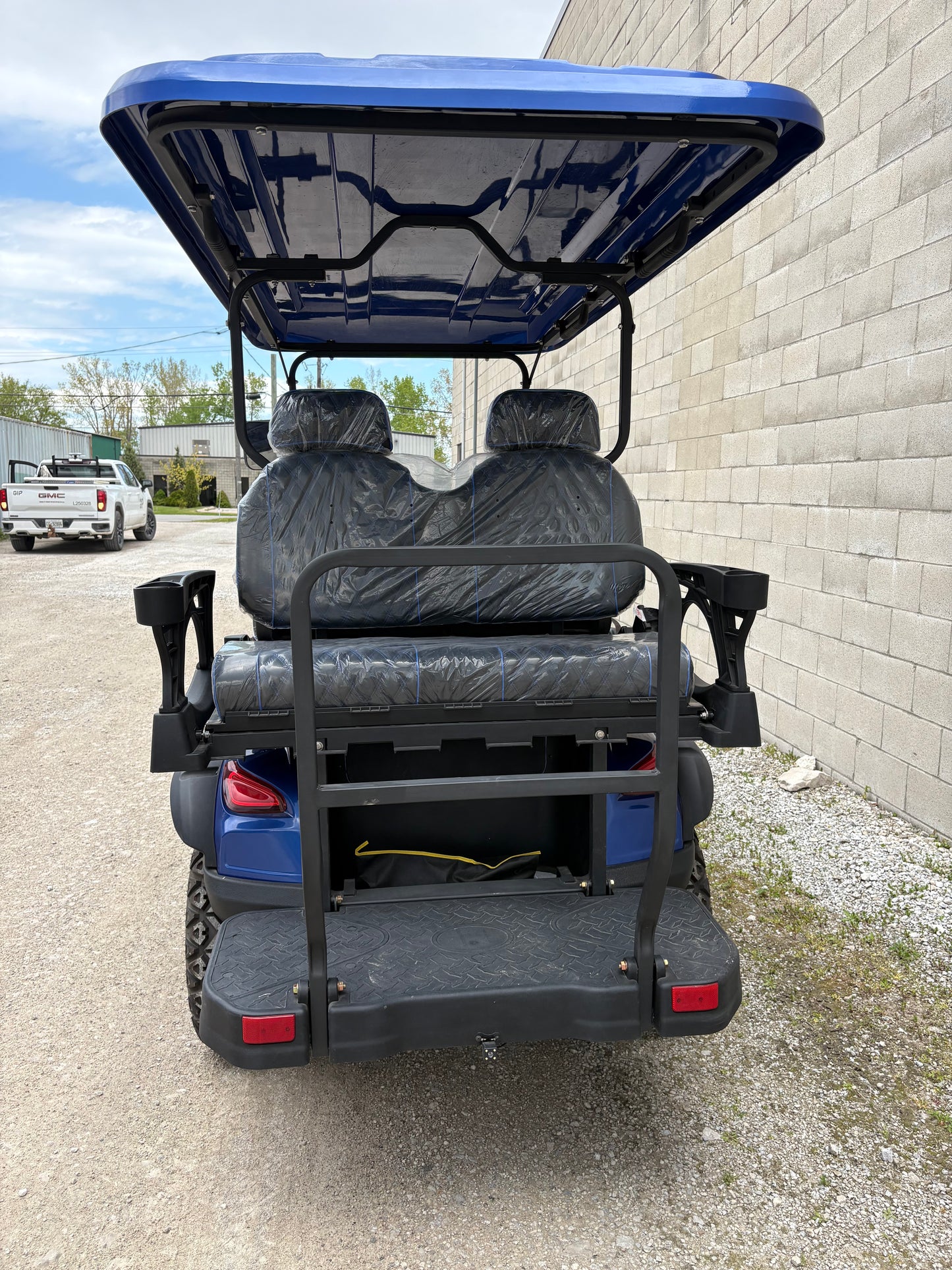 Electric Golf Cart - 2 + 2 Seats - Blue
