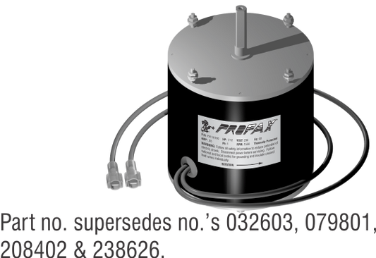 MILLER FAN MOTOR Part # 116-190