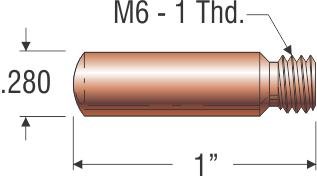 TWECO CONTACT TIP 3/64" AL Part # 11AH-364