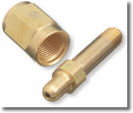 3" NIPPLE CGA 347 TO 1/4 NPT    Part # WE-347-3