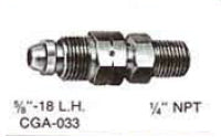 CGA 033 NUT/NIP - 1/4MPT    Part # WE-AW-428