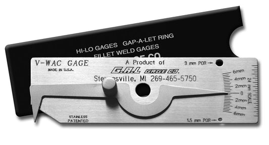 "V-Wac" Single Weld Gauge - Metric Part # GAL-5M
